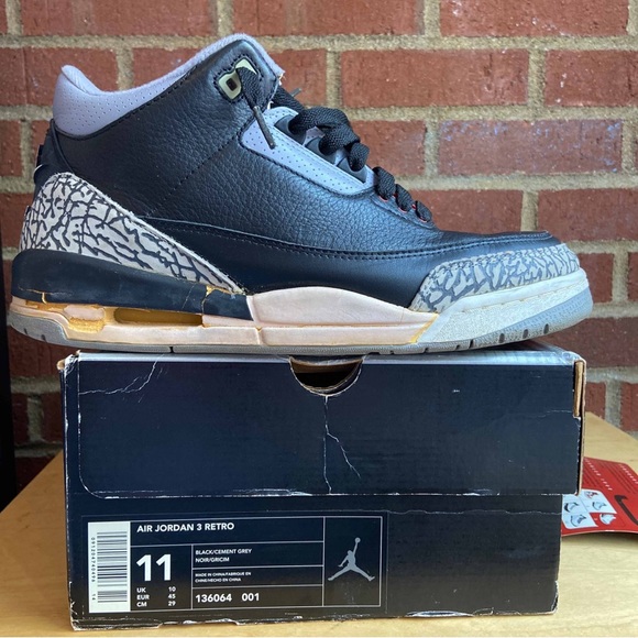 Jordan 3 Black Cement 2001 - Picture 8 of 10